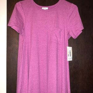 NWT lularoe XXS carly heathered pink